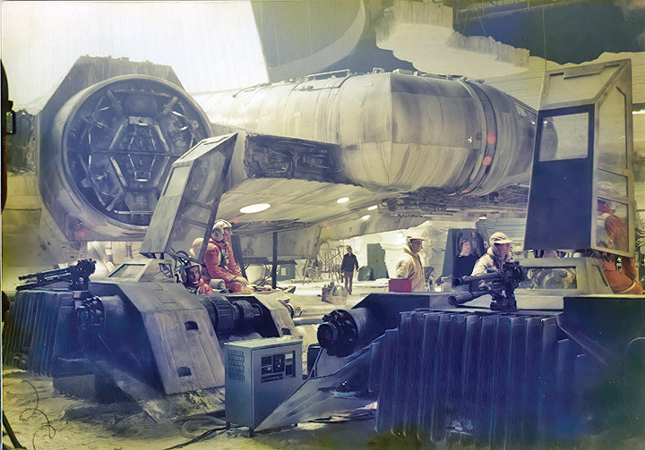 Millennium falco in Star Wars stage, Elstree studios 03